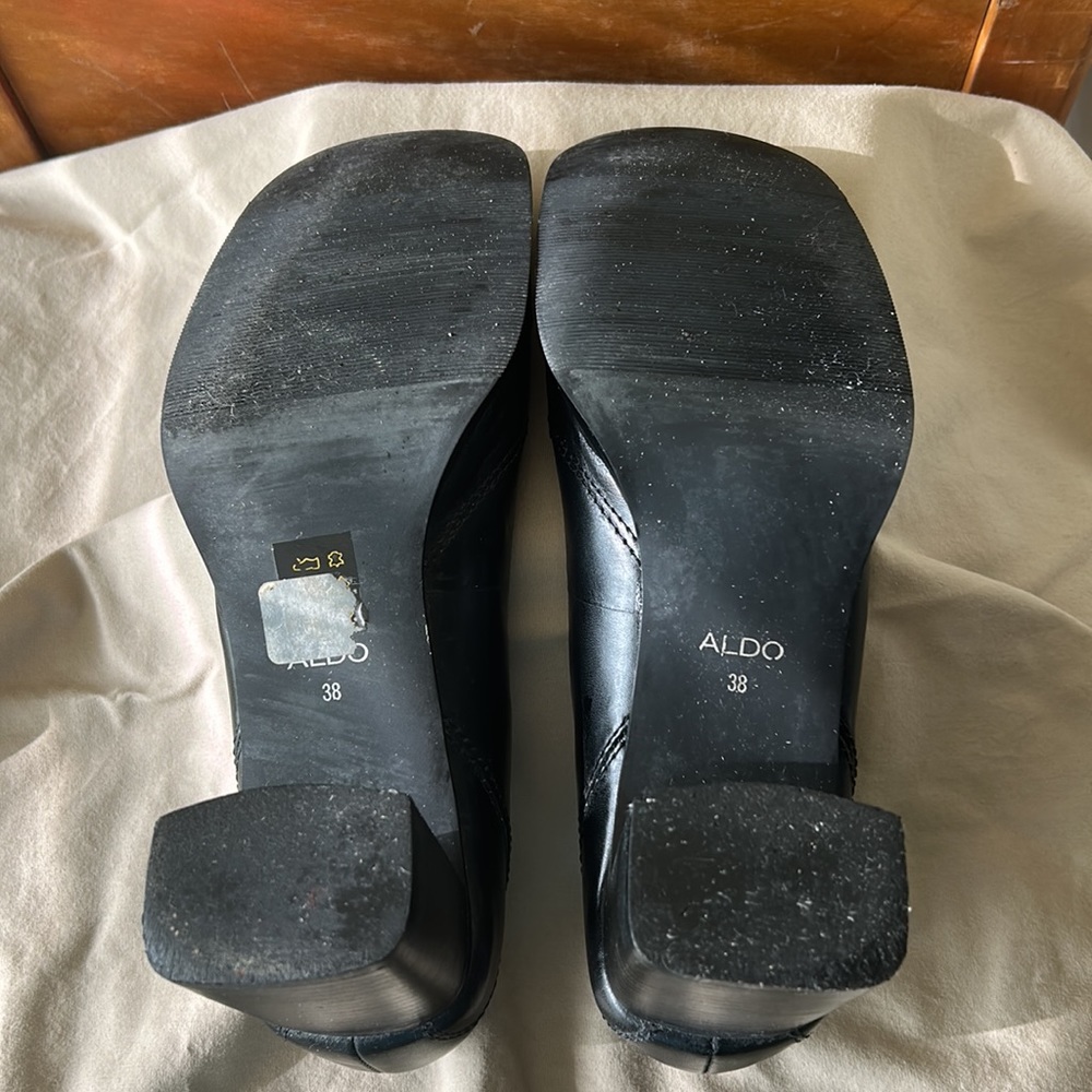 Aldo vintage black chunky heels - Picture 3 of 3